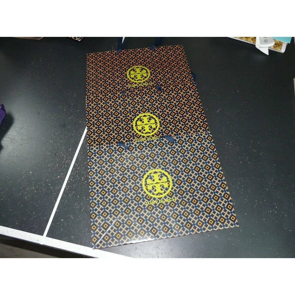 Tory Burch Shopping Retail Gift Bag Lot of 5 | 20 x 16 - 15 x 12 - 12 x 10